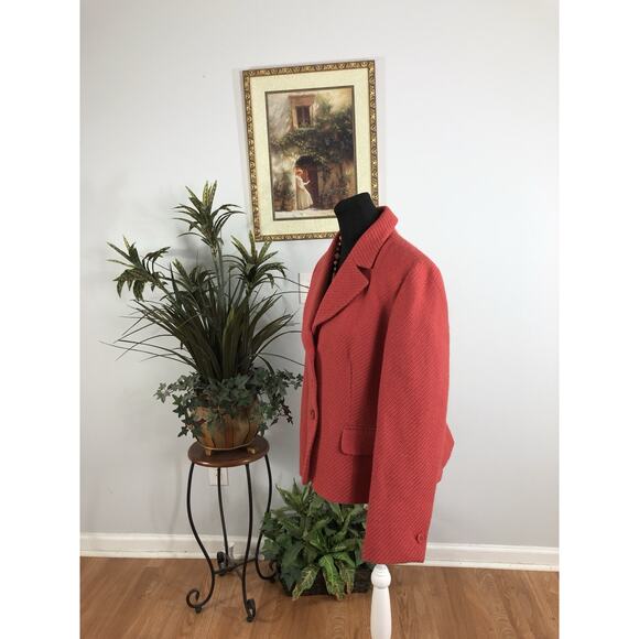 Loft Women Jacket 16 Mob Wife 3 Buttons Front Office Siren Lined Lapel Tweed - Picture 4 of 7